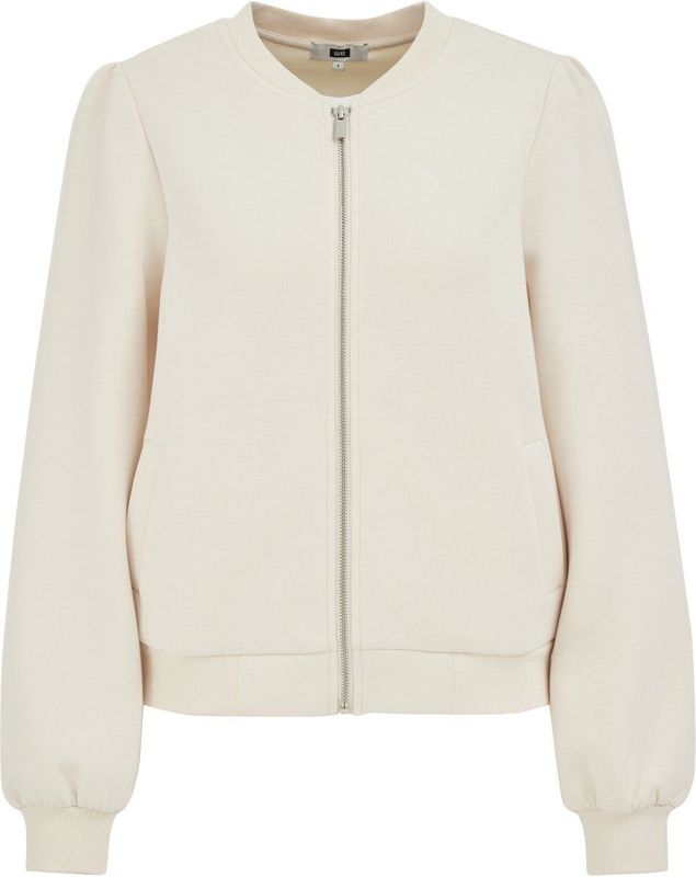 WE Fashion - Dames Regular Fit Bombervest - Ecru - Viscose