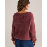 WE Fashion - Gebreide Trui - Donkerrood