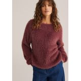 WE Fashion - Gebreide Trui - Donkerrood