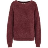 WE Fashion - Gebreide Trui - Donkerrood