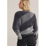 WE Fashion Trui  grijs / donkergrijs