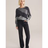 WE Fashion Trui  grijs / donkergrijs