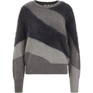 WE Fashion Trui  grijs / donkergrijs