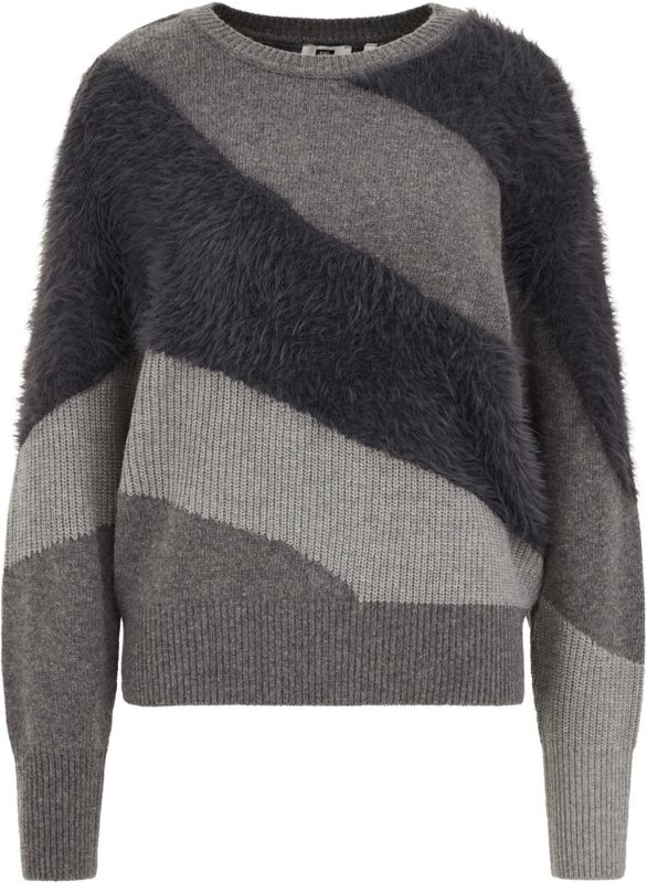 WE Fashion Trui  grijs / donkergrijs