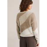 WE Fashion - Dames Trui - Greige - Regular Fit