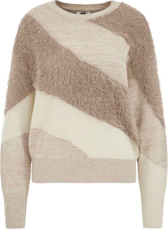 WE Fashion - Dames Trui - Greige - Regular Fit