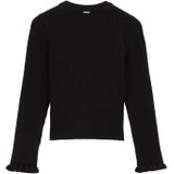 WE Fashion - Longsleeve - Zwart - Rib Gebreid