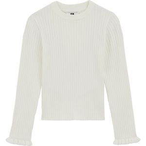 WE Fashion - Longsleeve - Zacht - Met Gerafelde Details