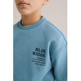 WE Fashion - Sweatshirt - Lichtblauw / Donkerblauw - Lange Mouw