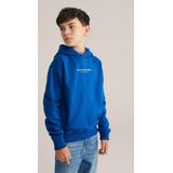 Build Your Brand - Oversized Dames Sweater - Cobalt Blue maat S