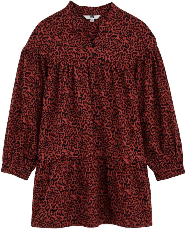 WE Fashion - A-lijn Jurk - Panterprint - 100% Viscose