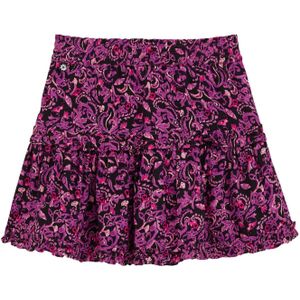 WE Fashion - Rok - Orchidee - Volantrok - Bloemenprint - Kort