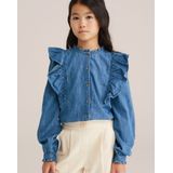 WE Fashion - Blue Ridge - Blouse - Denim - 100% Katoen