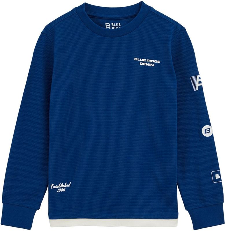 WE Fashion Jongens T-shirt met structuur