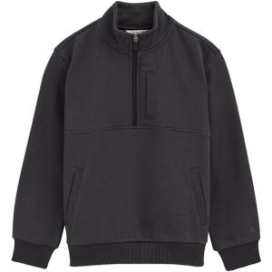 WE Fashion - Blue Ridge - Sweater - Zacht Sweatmateriaal - Opstaande Kraag - Korte Rits