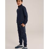 WE Fashion - Sweater - Jongens - Regular Fit - Opstaande Kraag met Halve Rits