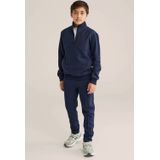 WE Fashion - Sweater - Jongens - Regular Fit - Opstaande Kraag met Halve Rits