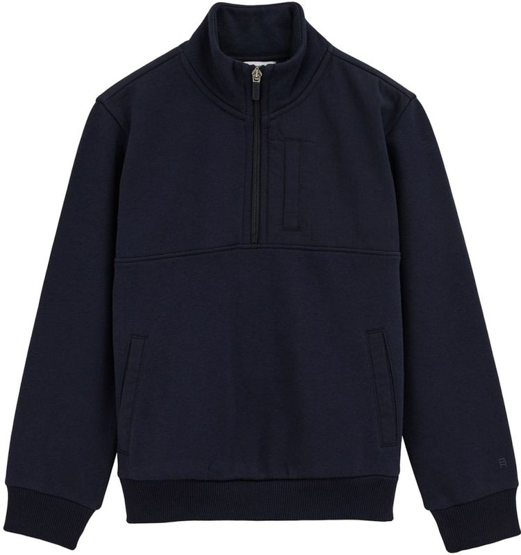 WE Fashion - Sweater - Jongens - Regular Fit - Opstaande Kraag met Halve Rits