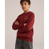 Blue Ridge - Jongens Sweater - Bordeauxrood - Regular Fit