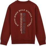Blue Ridge - Jongens Sweater - Bordeauxrood - Regular Fit
