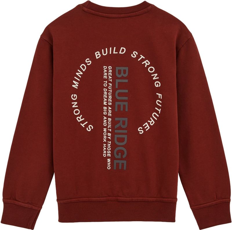 Blue Ridge - Jongens Sweater - Bordeauxrood - Regular Fit