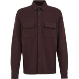 WE Fashion - Overshirt - Donkerbruin - Regular Fit - Lange Mouwen