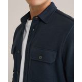 WE Fashion - Overshirt - Donkerblauw - Regular Fit - Lange Mouwen
