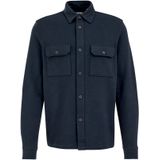 WE Fashion - Overshirt - Donkerblauw - Regular Fit - Lange Mouwen