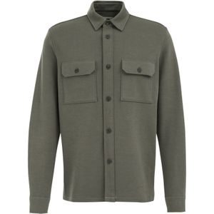 WE Fashion - Overshirt - Grijsgroen - Regular Fit - Lange Mouwen