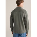 WE Fashion - Overshirt - Grijsgroen - Regular Fit - Lange Mouwen