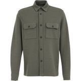 WE Fashion - Overshirt - Grijsgroen - Regular Fit - Lange Mouwen