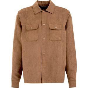 Fundamentals - Slim Fit - Fijngebreide Polo - Lichtbruin - Katoen