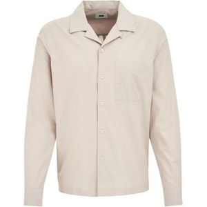 WE Fashion - Regular Casual Overhemd - Lichtgrijs - Lange Mouwen - 100% Katoen