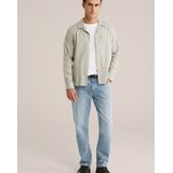 WE Fashion - Regular Fit - Overhemd - Beige - Katoen