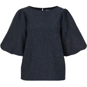 WE Fashion - Dames Blouse - Donkerblauw - Regular Fit