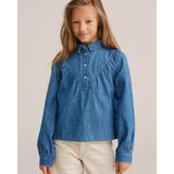 WE Fashion - Blue Ridge - Top - Denim Look - 100% Katoen