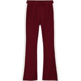 WE Fashion - Flared Broek - Donkerrood - Lange Lengte