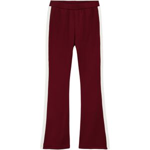 WE Fashion - Flared Broek - Donkerrood - Lange Lengte