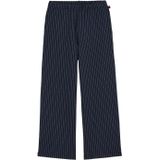 WE Fashion - Meisjes Broek met Krijtstreep - Marineblauw - Regular Fit