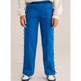 WE Fashion - Straight Sweatpants - Blauw - Sportbroeken