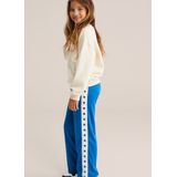 WE Fashion - Straight Sweatpants - Blauw - Sportbroeken