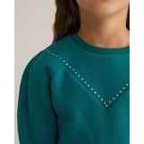 WE Fashion - Meisjes Sweater - Zacht - Regular Fit - Lange Mouwen - Met Studs