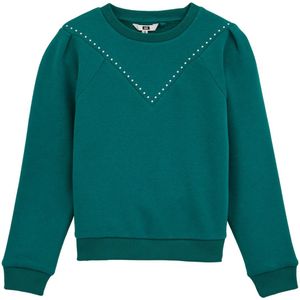 WE Fashion - Meisjes Sweater - Zacht - Regular Fit - Lange Mouwen - Met Studs