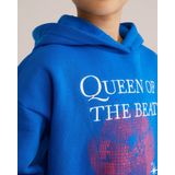 WE Fashion - Sweatshirt - Kobaltblauw - Capuchon - Wijde Pasvorm