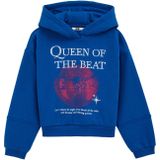 WE Fashion - Sweatshirt - Kobaltblauw - Capuchon - Wijde Pasvorm