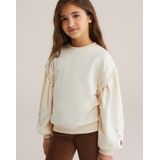 WE Fashion - Sweater - Zacht Sweatmateriaal - Met Ronde Hals en Ballonmouwen