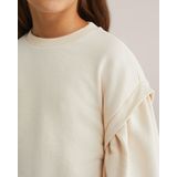 WE Fashion - Sweater - Zacht Sweatmateriaal - Met Ronde Hals en Ballonmouwen