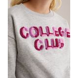 WE Fashion - Sweatshirt - Grijs - Oversized - Lange Mouw