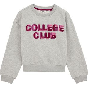 WE Fashion - Sweatshirt - Grijs - Oversized - Lange Mouw