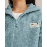 WE Fashion - Fleece Jas - Beige - Met Capuchon